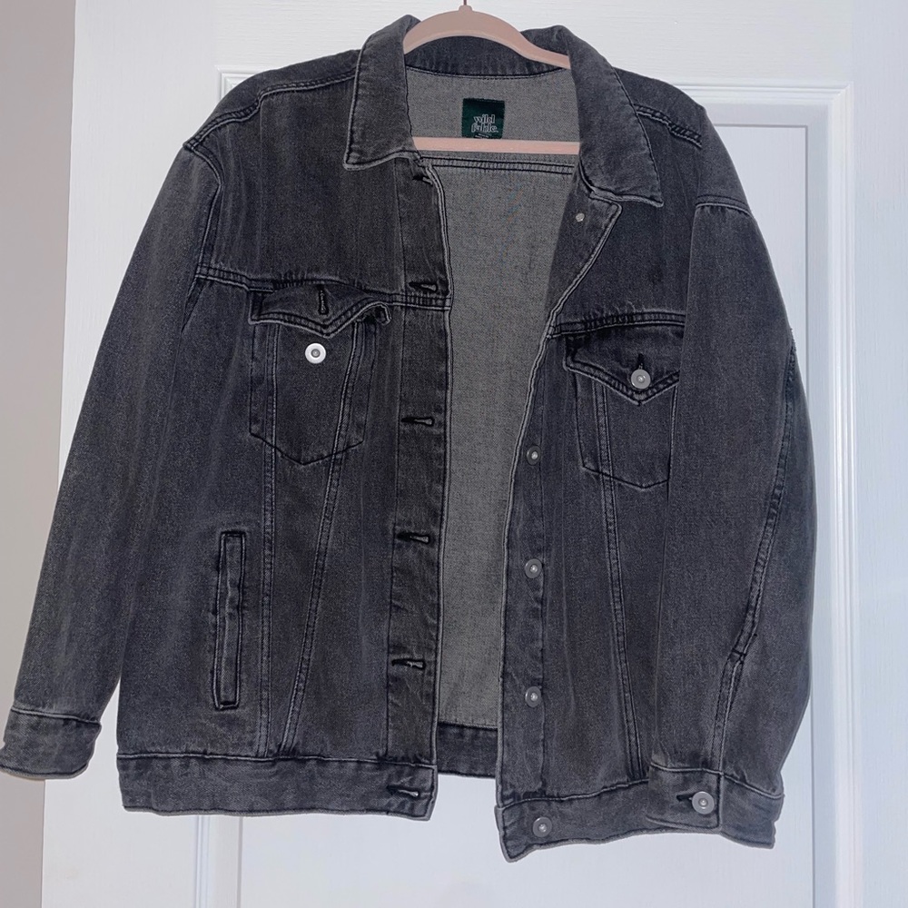 wild fable black jean jacket